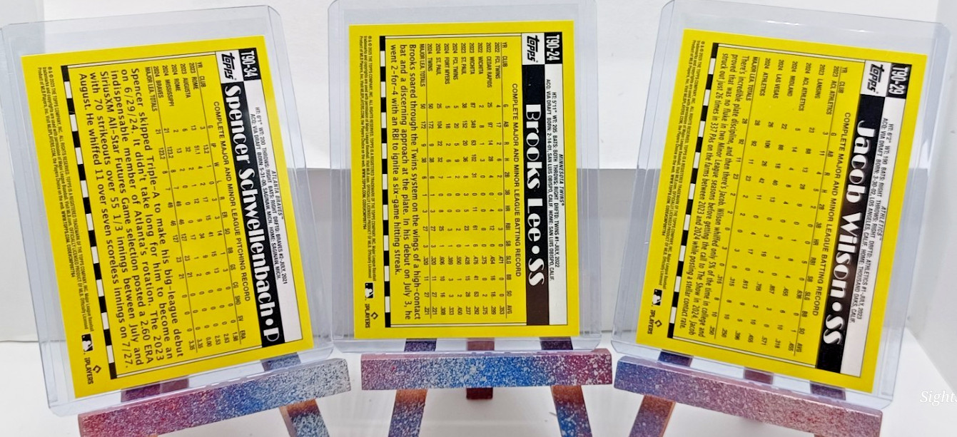 2025 Topps Series One 35th Anniversary 3 Card Lot - Schwellenbach - Lee - Wilson thumbnail 9