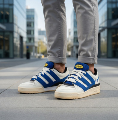 Adidas Forum 2000 Men's Sneakers Off White Semi Lucid Blue Retro Casual JI3276