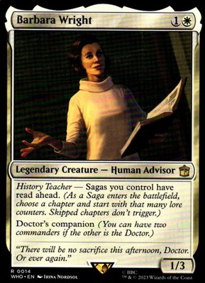 Barbara Wright   Universes Beyond: Doctor Who 14   R