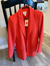 Nine West Coral Blazer Jacket Mid-Length Lightweight Women s Size S NWT
