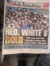 The New York Post Monday February 23 2026 RED, WHITE &GOLD
