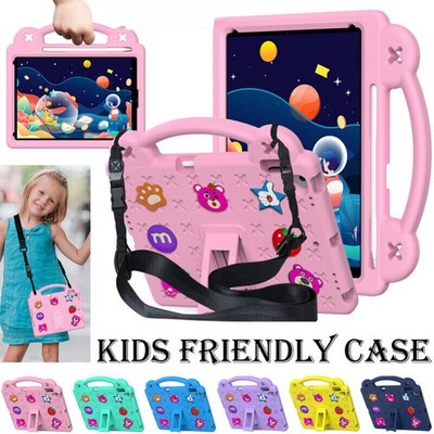 Für iPad 7/8/9/10/11th Gen Pro Air Mini Kinder Stoßfeste Tablet-Hülle mit Griff