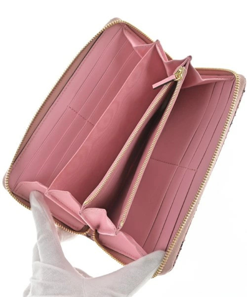 Gucci Wallcoin Case Python Leather Pink Black Used - image 3