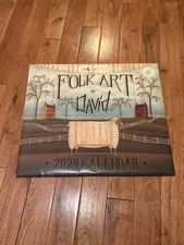 Legacy Publishing Group Folk Art by David Harden 2024 Wall Calendar