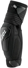 100% Fortis Elbow Guards - Black, Large/X-Large Embossed Ventilated Padding