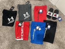 Lot Of Boys Athletic Shorts Champion Nike Under Armour Size 6