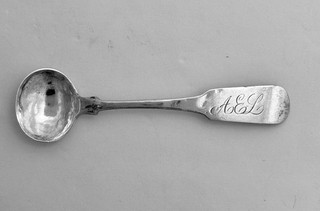Samuel Cockrell Coin Silver Salt Spoon