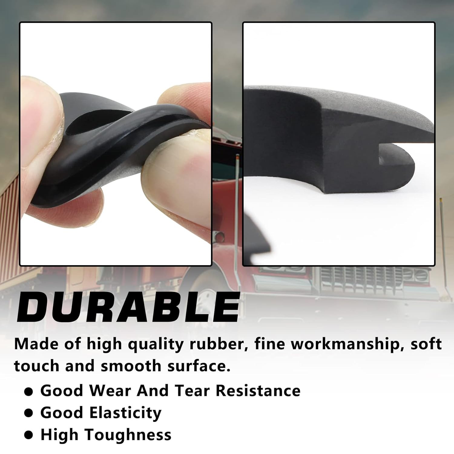 100Pcs Glad Hand Seals Rubber Truck Gladhand Seals Black Polyurethane Seal Washe