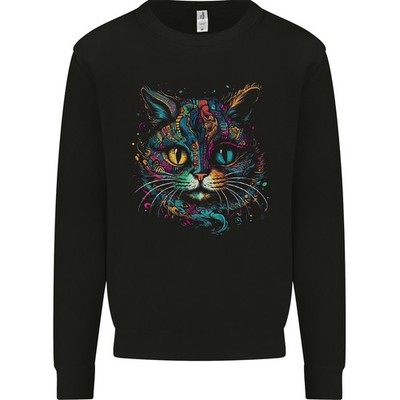 AWDis Multicoloured Tribal Fantasy Sweatshirt für Herren, Rundhals