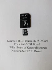Kurzweil 16GB micro SD Card/SD Card with library of sounds for a ZuluSCSI Board