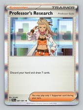 Professor's Research [Professor Sada] 087/091 SV: Paldean Fates Pokemon Holo NM