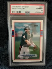 1989 Topps Traded Jim Harbaugh #91T - PSA 10 