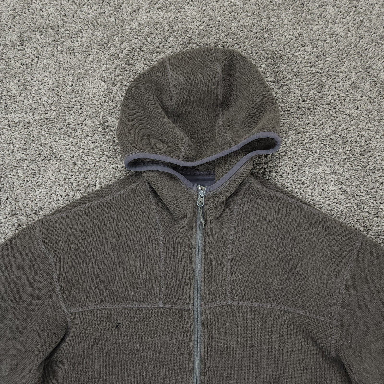 Arcteryx Jacket Mens Large Brown Covert Hoody Full Zip Fleece Hooded Hiking * image 2