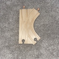 Maxim Wooden Railway K-Switch Train Track Accessory Brio Thomas Whittle Toy