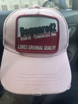 Dsquared2 Pink Solid Baseball Cap, One Size, Adjustable - Dean & Dan Caten