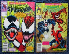 2 FRENCH Comics: L'ETONNANT SPIDER-MAN #2 & #3 Carnage, VENOM 1993 Marvel