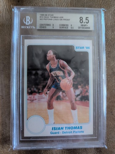 Isiah Thomas #10 1985 Star card