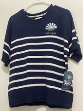 Life Is Good Women s Navy Blue/White Sweater Top Shorts Set NWT