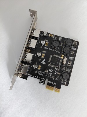 Expansion Card 2xUSB-C 2xUSB-A For Win/Mac/Linux 4-Port USB 3.0 PCIe 3.0/2.0