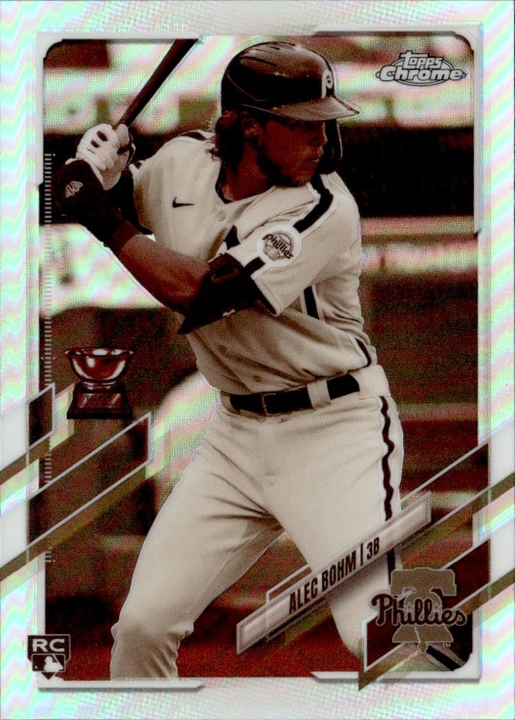 Alec Bohm 2021 Topps Chrome #119 Sepia Refractor Philadelphia Phillies RC