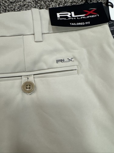 RLX Ralph Lauren Beige Tailored Fit Twill Shorts Mens Size 40 - Picture 4 of 4