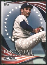 2019 Topps Update Perennial All Stars #PAS-41 Sandy Koufax Dodgers 3450