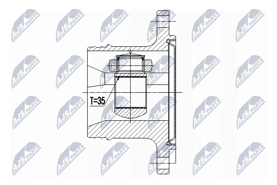 N.T.Y. NPW-CH-073.NTY Joint Kit, drive shaft for CADILLAC,CHEVROLET