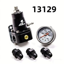 New Aeromotive 13129 Compact Efi Bypass Fuel Pressure Regulator Combo Kit