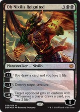 1 x Ob Nixilis Reignited - Foil - Duel Decks: Nissa vs Ob Nixilis - Light Play -