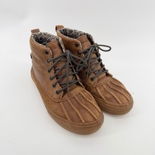 Vans Boots Mens 9.5 Brown Sk8-Hi Del Pato MTE Duck Boot Leather