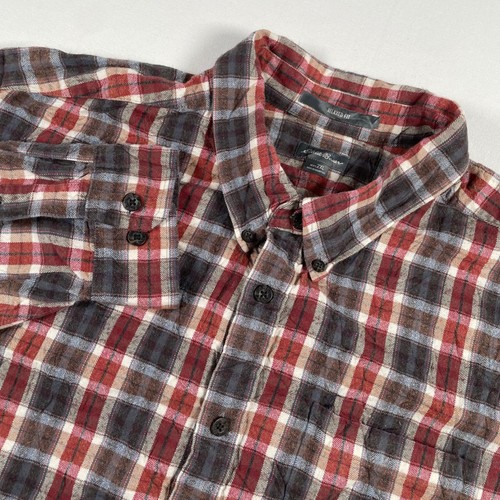 Chemise Eddie Bauer Femme 2XL Tall, Carreaux, Manches Longues, Coupe Classique