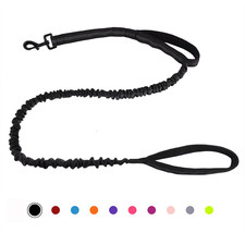 Bungee Dog Leash, Heavy Duty Dog Leash with Shock Absorption, 2 Padded Handles T