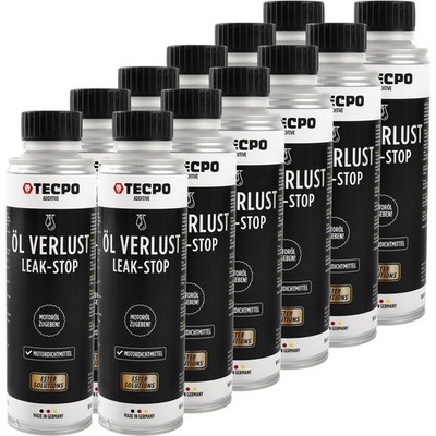 TECPO ÖLVERLUST LEAK STOP ESTER 12x 300 ml MOTORDICHTMITTEL MOTORÖL ÖL VERLUST