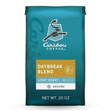 Caribou Coffee, Light Roast Ground Coffee - Daybreak Morning Blend 20 Ounce Bag 12.24 per pound