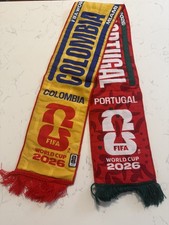 Colombia vs Portugal Official 2026 FIFA World Cup Matchup Scarf