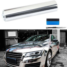 Chrome Mirror Silver Car Vinyl Wrap Self Adhesive Film 1.5ft X 5ft Chrome Mirror Silver Car Vinyl Wrap Self Adhesive Film 1.5ft X 5ft