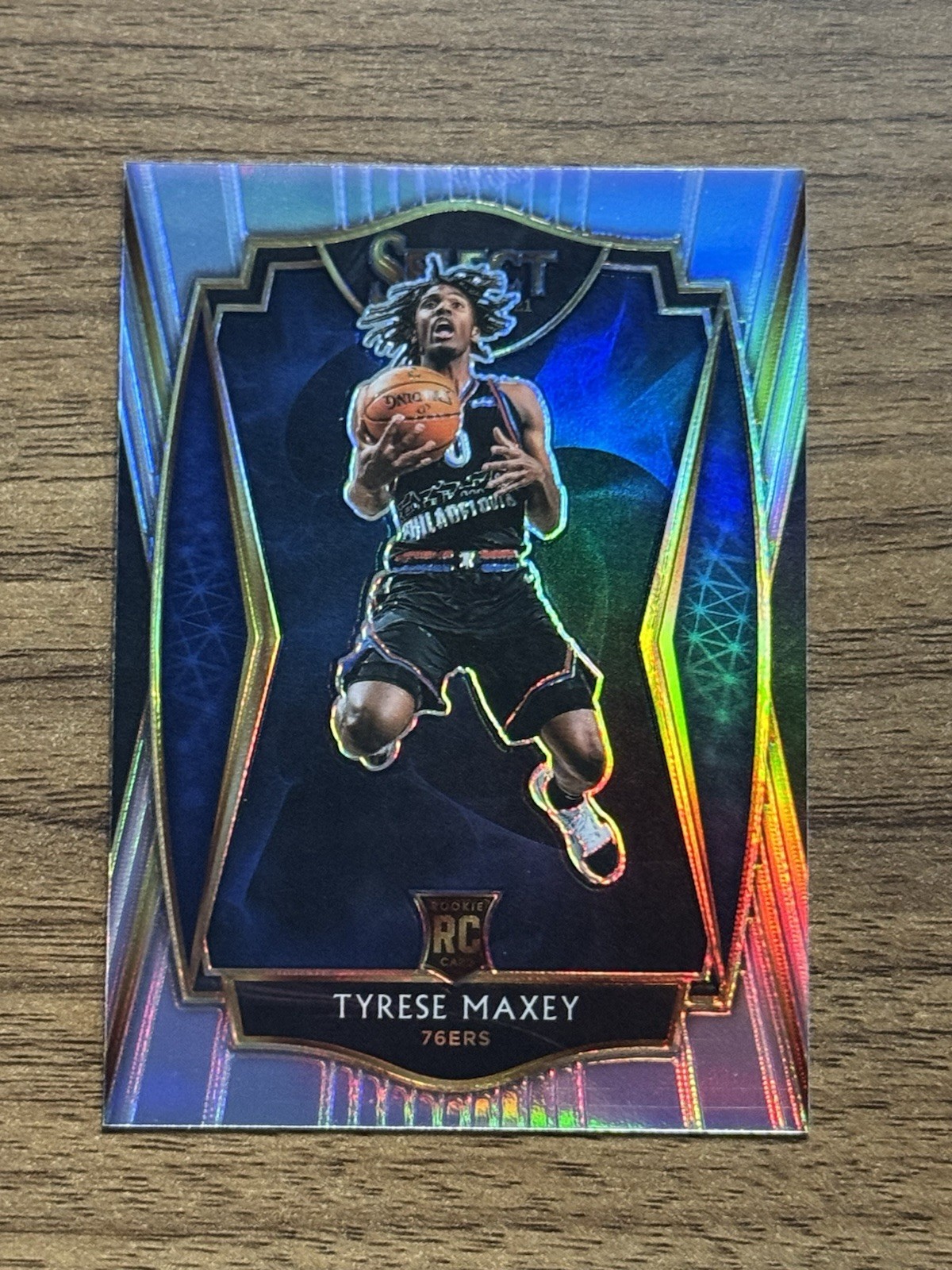 Tyrese Maxey Rookie Premier Level Silver Prizm 2020-21 Select Philadelphia 76ers