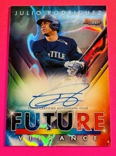 2021 BOWMAN’S BEST JULIO RODRIGUEZ AUTO LAVA REFRACTOR FUTURE VIBRANCE /50 BFVA