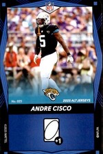 2025 Uno Elite Alternate Jersey Blue - Andre Cisco Jacksonville Jaguars #025