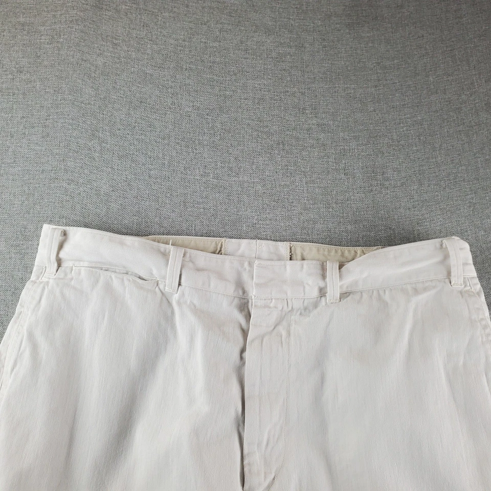 Pantalones 45R para mujer 36X29 blanco roto cremallera mosca JAPÓN  Foto 4 de 4