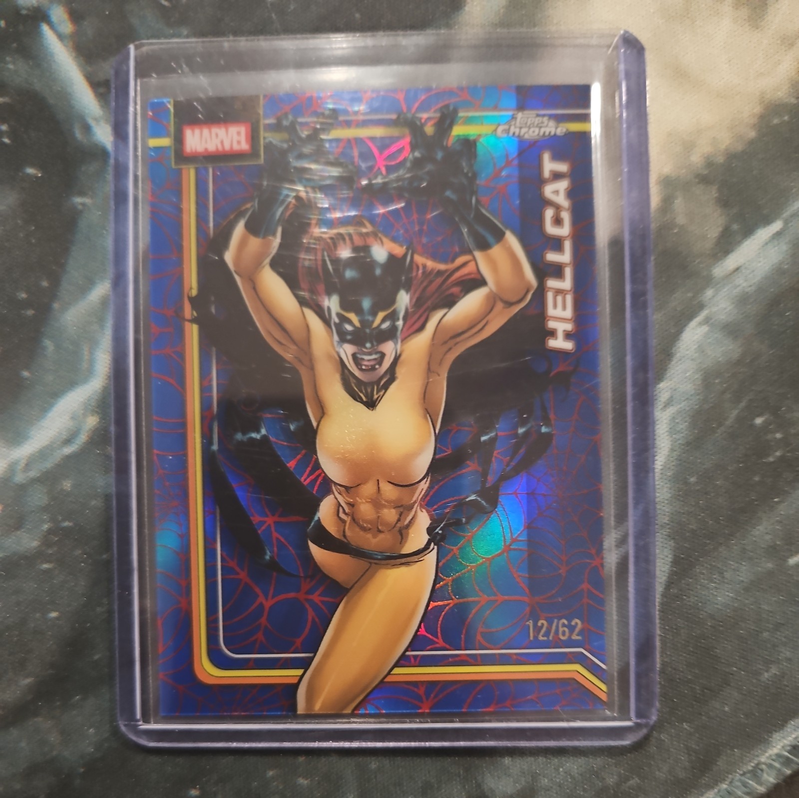 Topps 2025 Chrome Marvel Hellcat #123 Serial Numbered 12/62