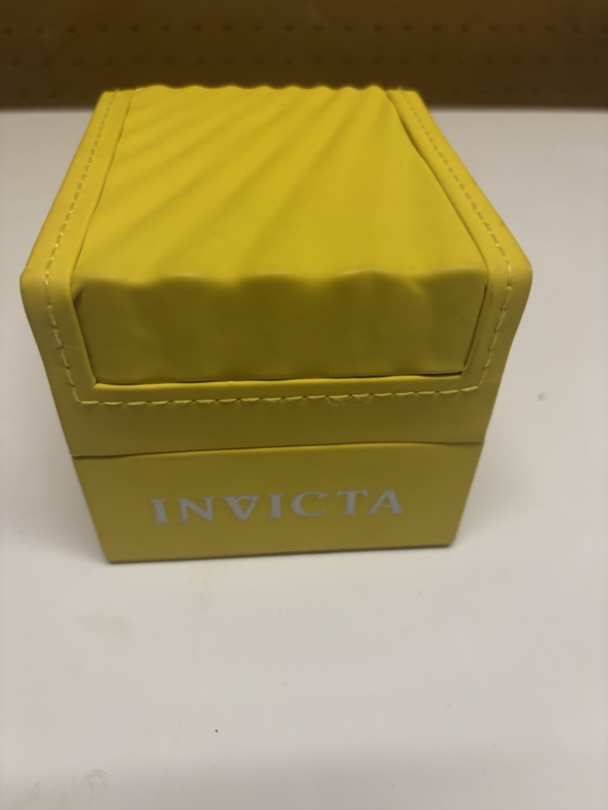 Invicta Yellow Watch Box Only Foam Holder - EMPTY BOX