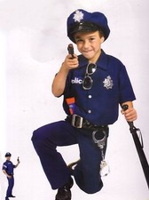 POLIZIST POLIZEI KOSTÜM UNIFORM MÜTZE HOSE COP Gr. 110-116-122-128-134-140 - 152