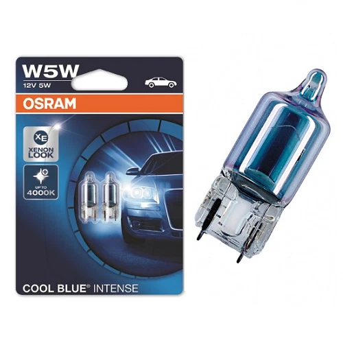 LOT DE 2 AMPOULE OSRAM W5W 4000K COOL BLUE INTENSE - Photo 1/1