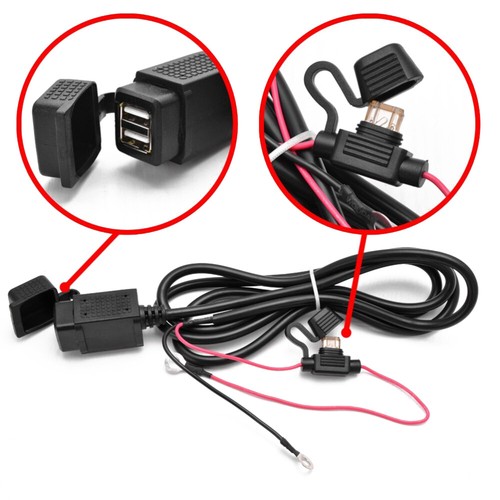 12V 2.1A Dual USB Port Power Socket Waterproof Mobile Charger Motorcycle - 第 8/8 張圖片