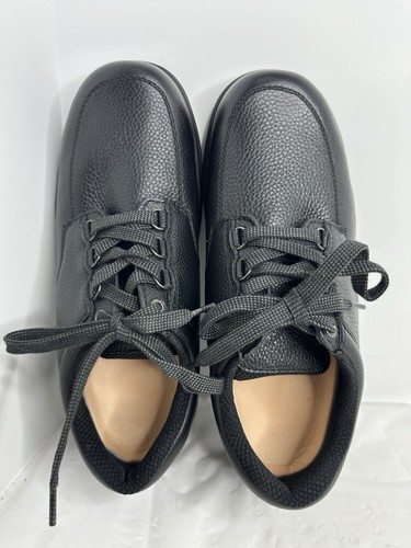 Ortho Feet Oxford Shoes Men 8.5 EE wide Black Leather Lace Up - Picture 8 of 10