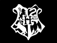 Calcomanía de vinilo HOGWARTS SHIELD Harry Potter pegatina de ventana de pared de coche ELIGE TALLA COL