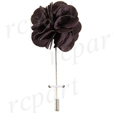 New formal Men's Suit chest brooch solid flower brown lapel pin wedding party