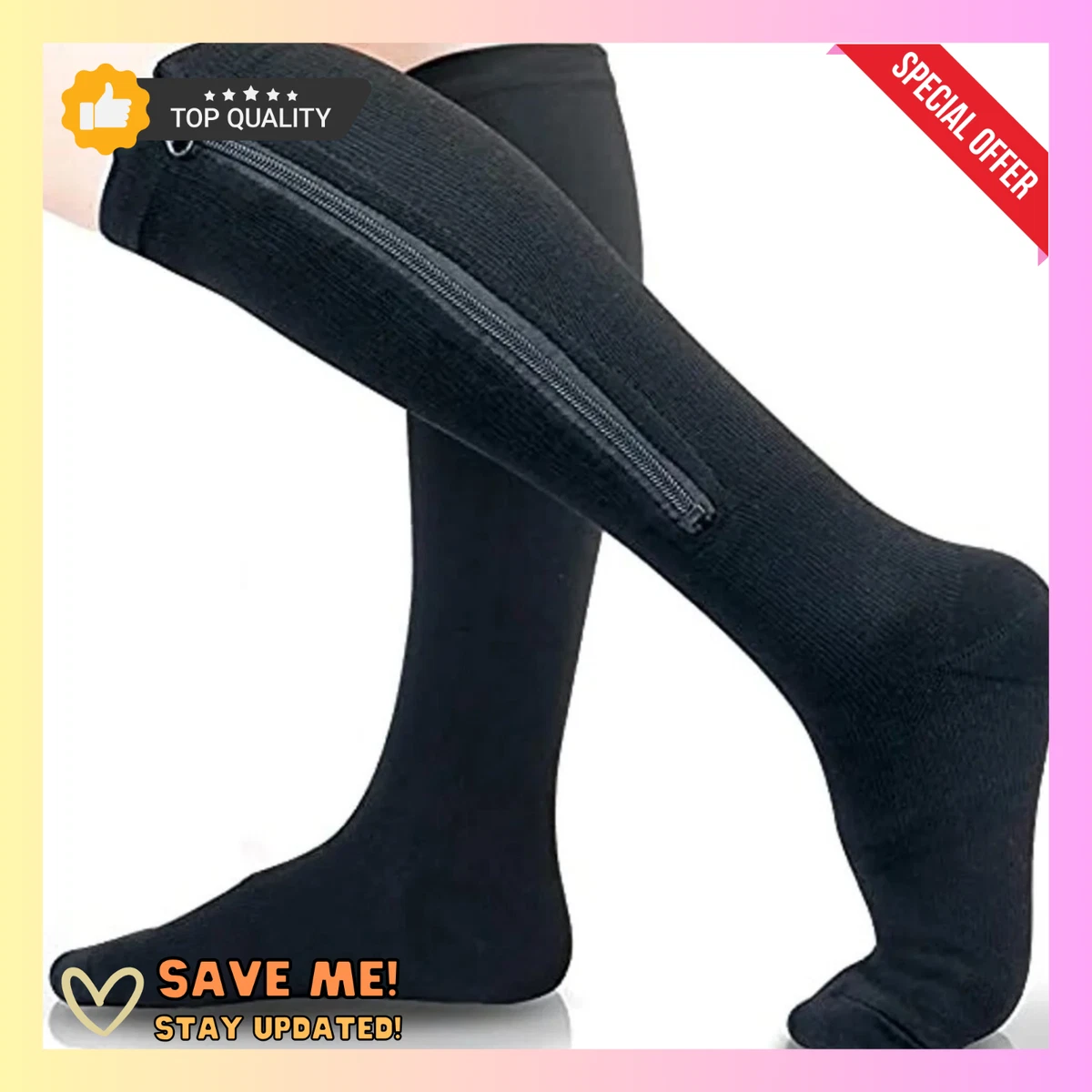Zipper socks clearance for varicose veins
