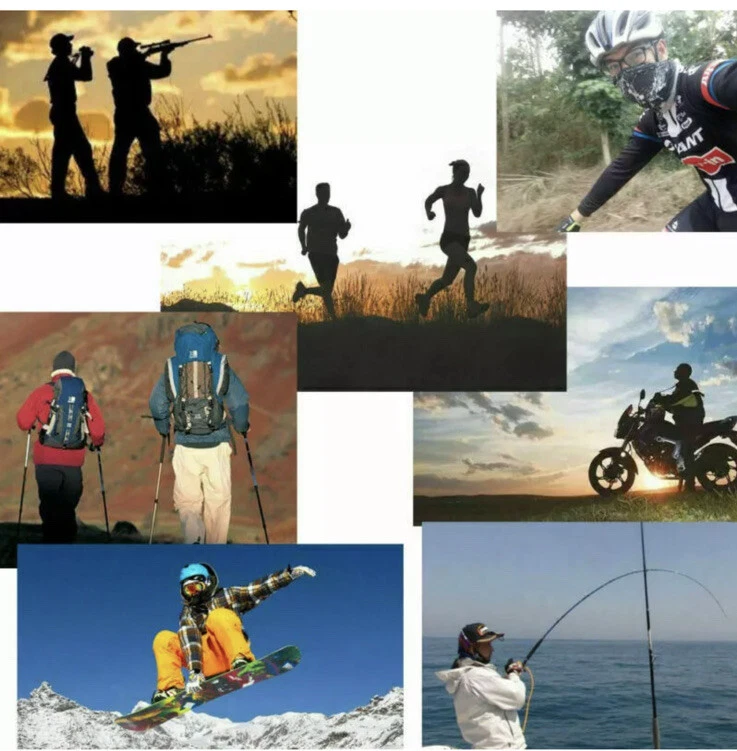 Half Skull Face Mask Bandana Balaclava Headwear For Motorcycling - Image 4 of 4